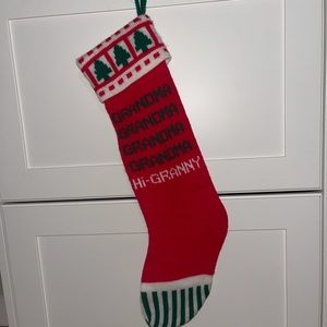Vintage knit stocking